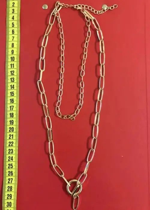 Japanese Brand Silver Chain necklace adjustable Size ONE SIZE - 3 Thumbnail