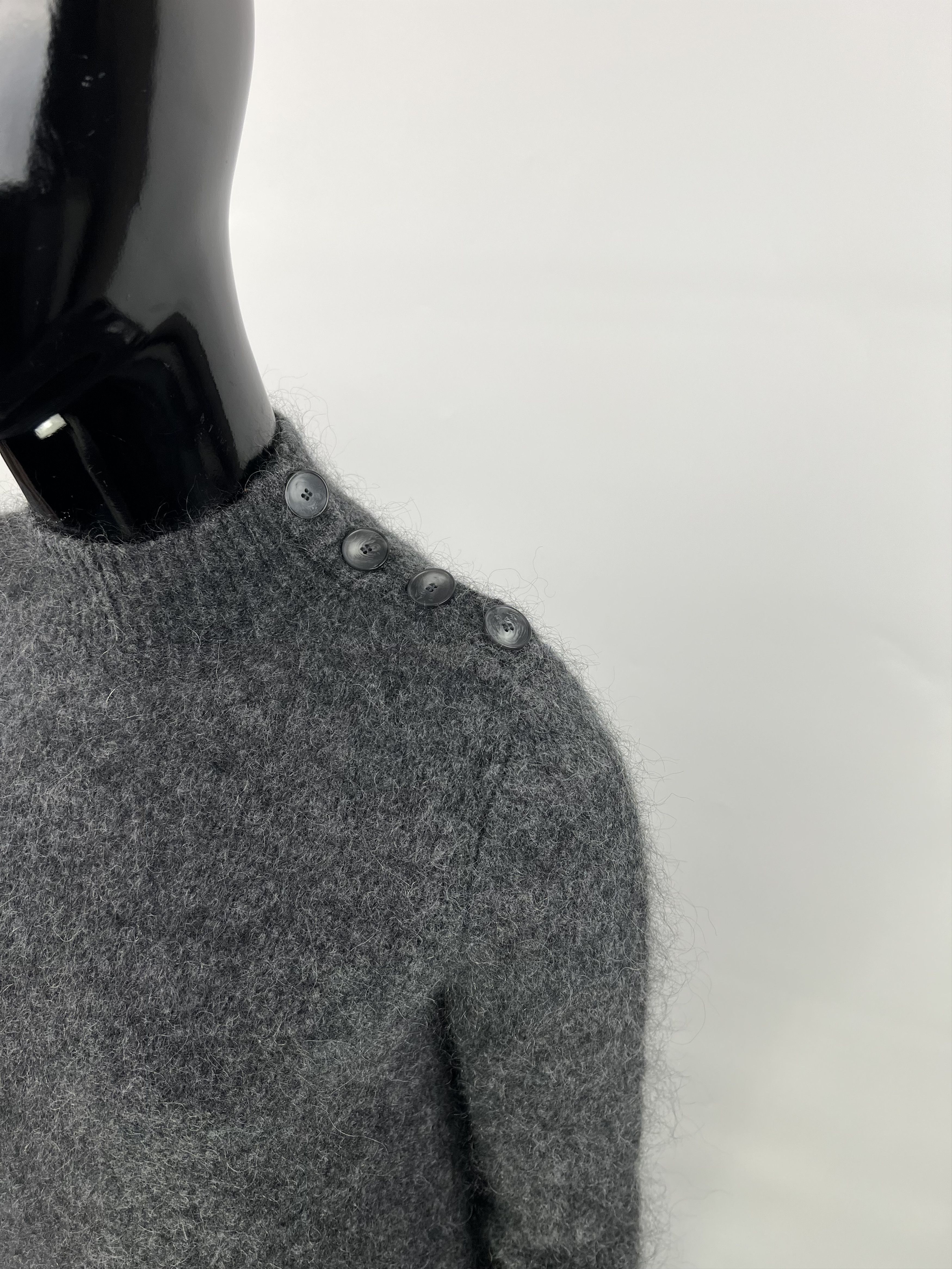 Sezane SEZANE Polly Mottled Kid Mohair Wool Blend Sweater Dress Size S / US 4 / IT 40 - 4 Thumbnail