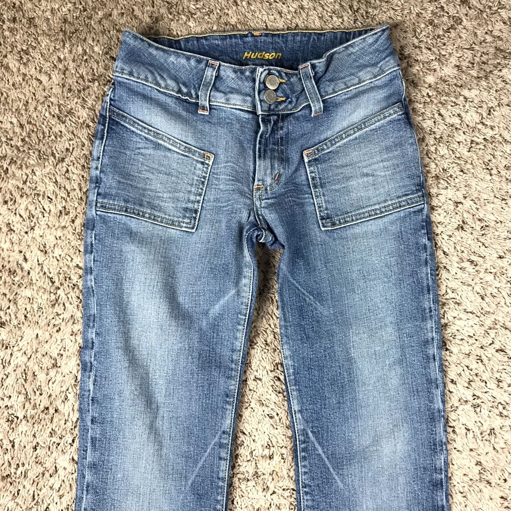 Hudson VINTAGE Hudson Bootcut Jeans Women Blue Denim 27x31 Medium Wash Stretch Made USA Regular Womens Jeans Size 27" / US 4 / IT 40 - 4 Thumbnail