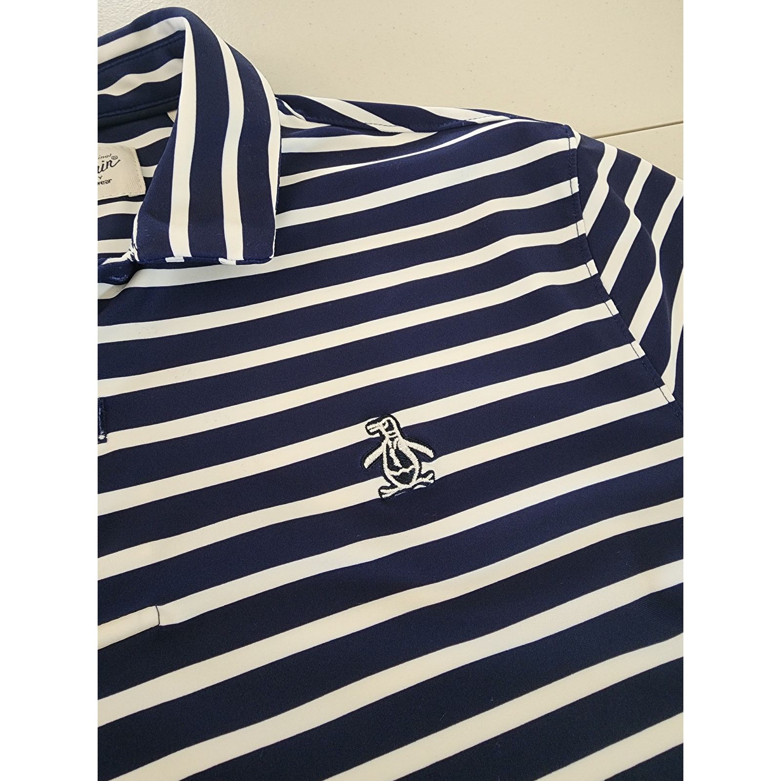 Original Penguin Original Penguin Golf Polo Medium Horizontal Stripes Navy Size US M / EU 48-50 / 2 - 3 Thumbnail