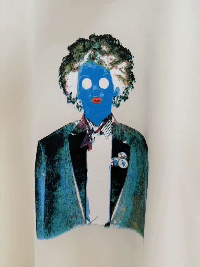 Louis Vuitton Louis Vuitton Beige neon oil painting portrait short sleev Size US XXL / EU 58 / 5 - 2 Thumbnail