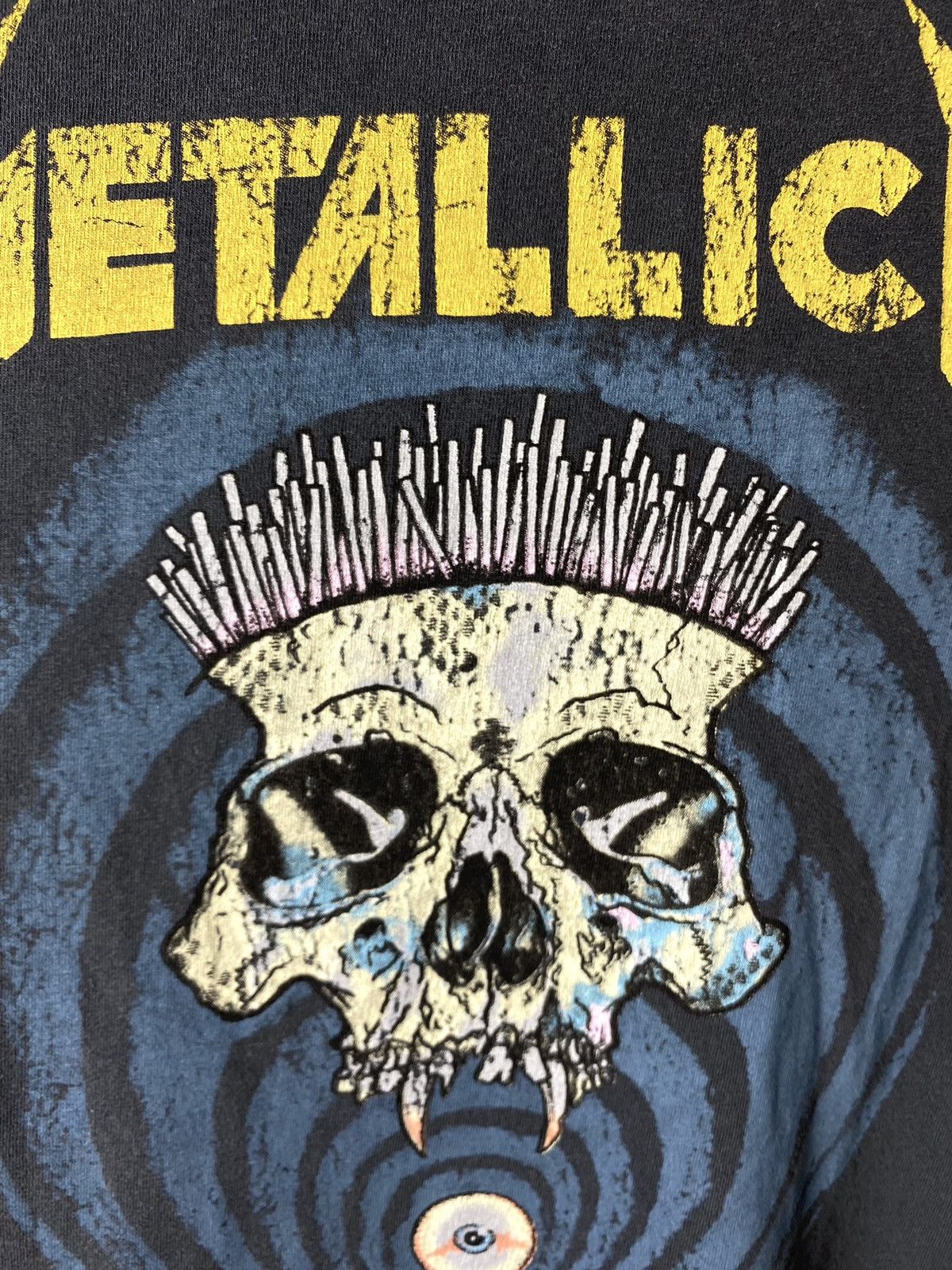 Band Tees Vintage Style Metallica Skull Band T Shirt Size US L / EU 52-54 / 3 - 4 Thumbnail