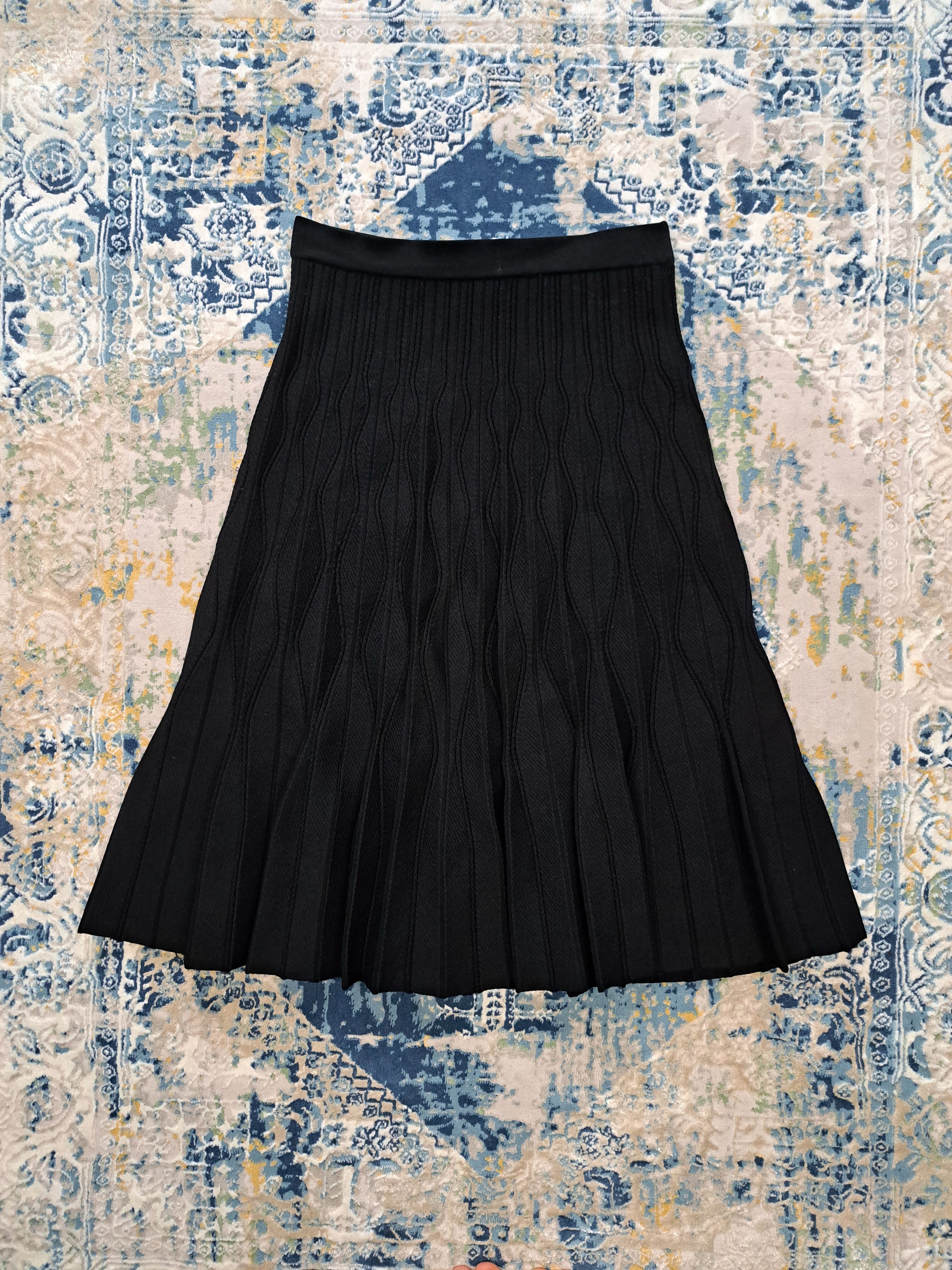 Sandro Archive Sandro Paris Pleats Plissed Skirt Designer High End Size 30" / US 8 / IT 44 - 1 Thumbnail