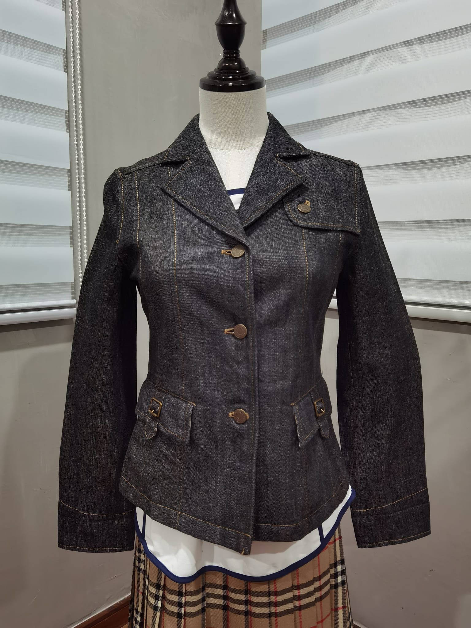 Burberry × Designer BURBERRY LONDON woman denim jacket XXS 2147 Size XXS / US 00 / IT 34 - 1 Thumbnail