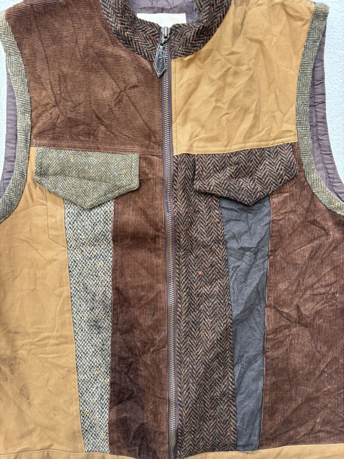 Harris Tweed Karl Helmut x Harris Tweed Patchwok Vest Size US M / EU 48-50 / 2 - 6 Thumbnail