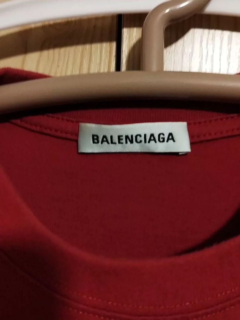 Balenciaga Balenciaga Burgundy short-sleeve T-shirt, size xs Size US XS / EU 42 / 0 - 2 Thumbnail