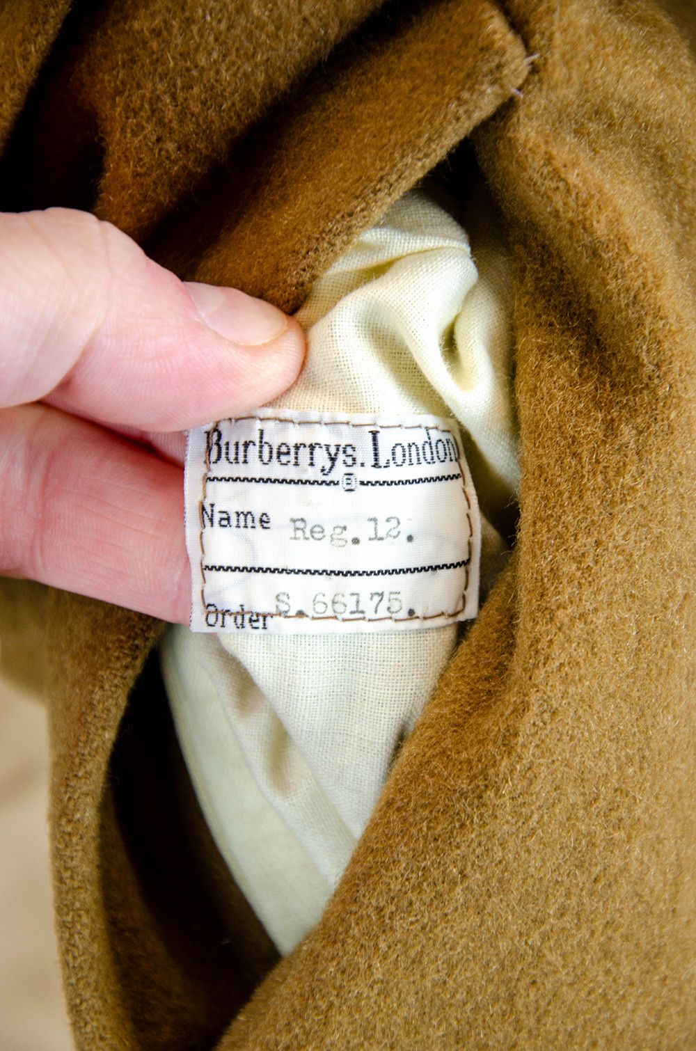 Burberry Burberrys Camel Single Breasted Wool Overcoat – UK 12 Size M / US 6-8 / IT 42-44 - 11 Thumbnail