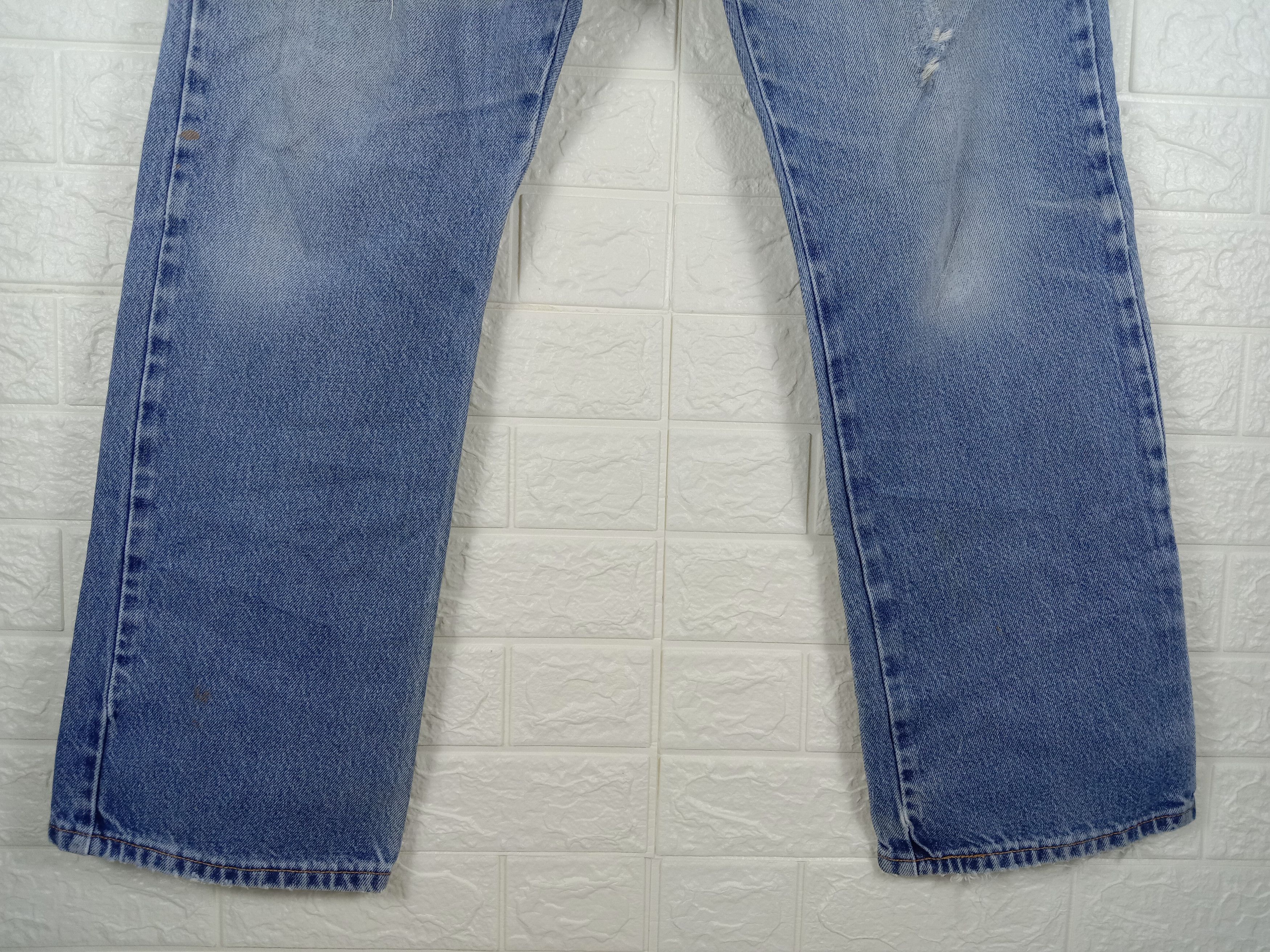Levi's Vintage Levi's 517 Flare Jeans Stone Wash Distressed Denim Size US 34 / EU 50 - 4 Thumbnail