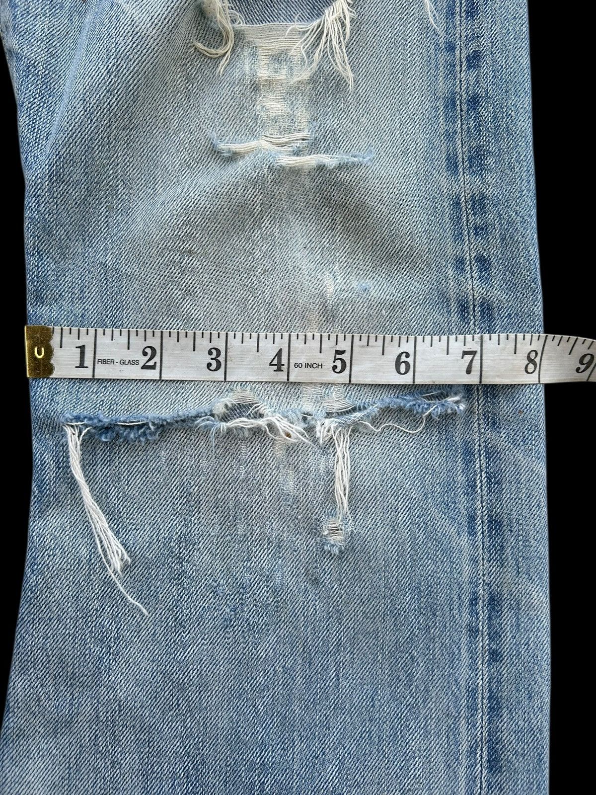 Hysteric Glamour Thrashed Vintage Hysteric Glamour Selvedge Flare Denim Jeans Size US 32 / EU 48 - 23 Thumbnail