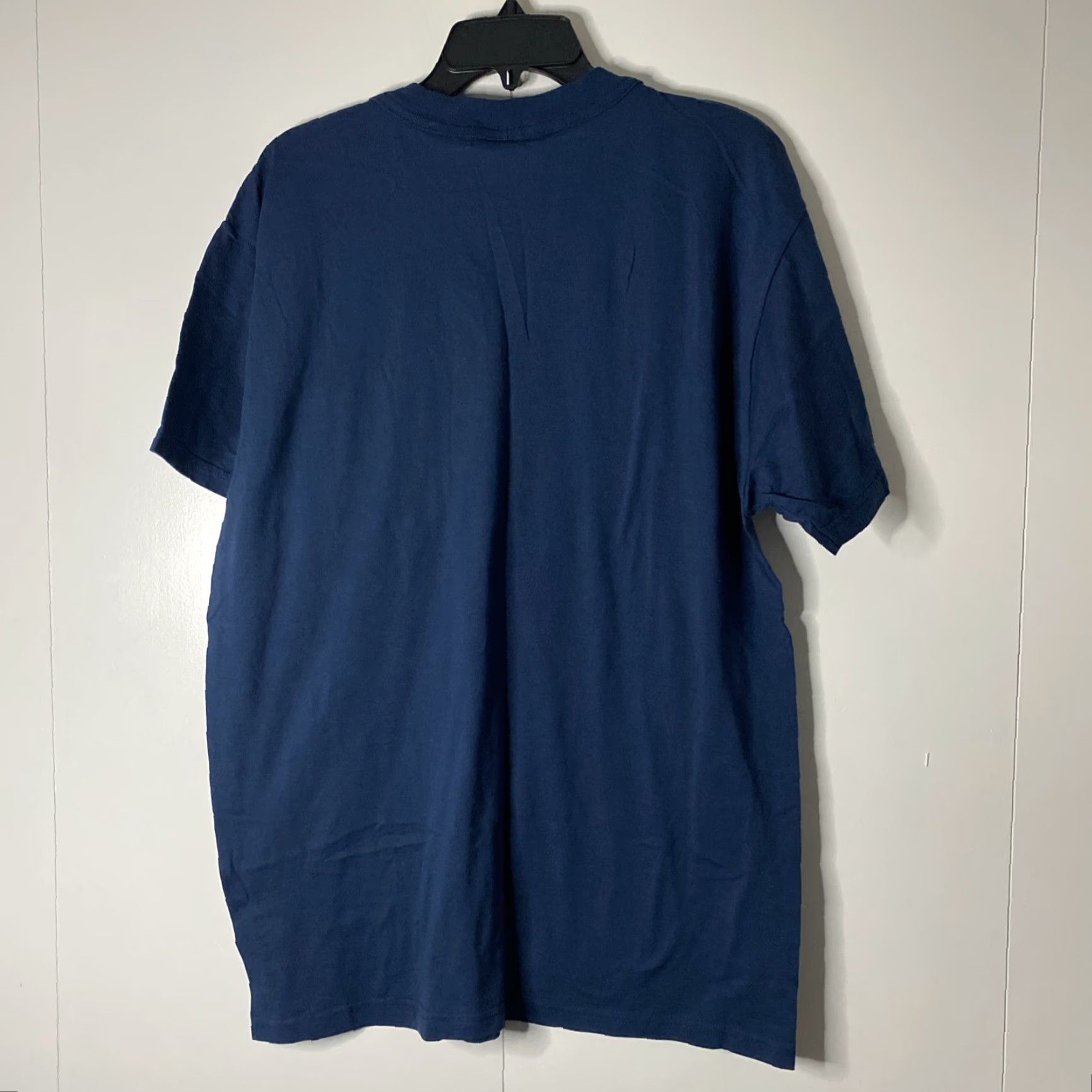 Fruit Of The Loom VINTAGE Fruit of the Loom T-Shirt Navy Blue XL Pocket 90s Men Size US XL / EU 56 / 4 - 7 Thumbnail