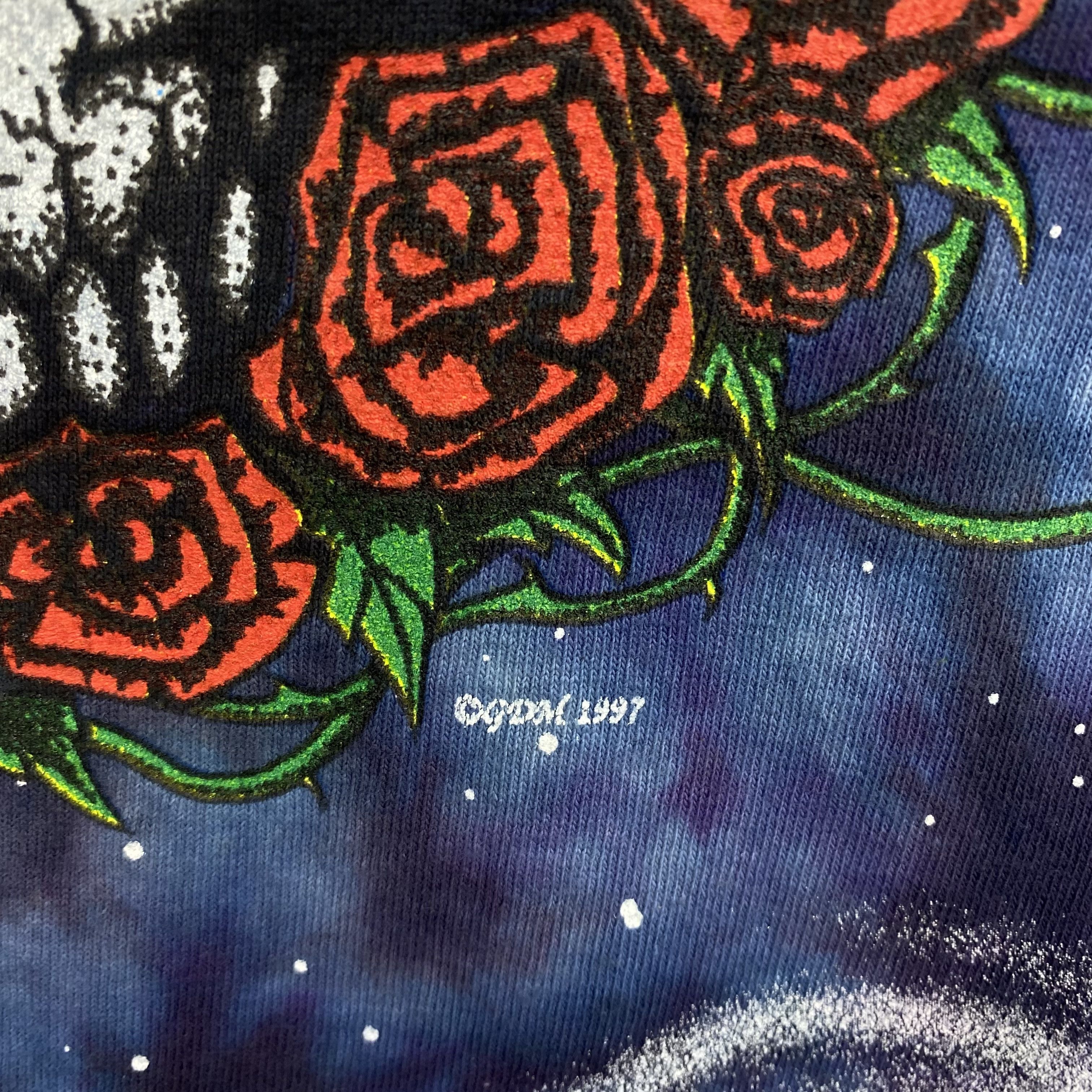 Band Tees × Vintage Vintage 90s Grateful Dead T-Shirt Space Your Face Dye Tee Size US L / EU 52-54 / 3 - 5 Thumbnail