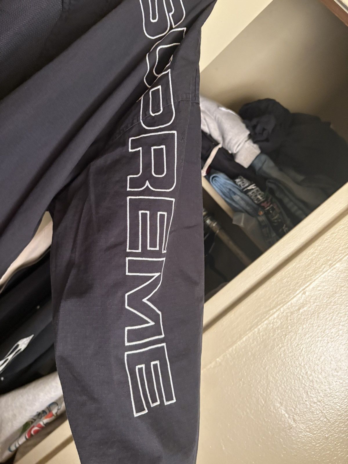 Supreme Supreme Spellout Embroidered Ripstop Track Jacket FW25 Size US M / EU 48-50 / 2 - 2 Thumbnail