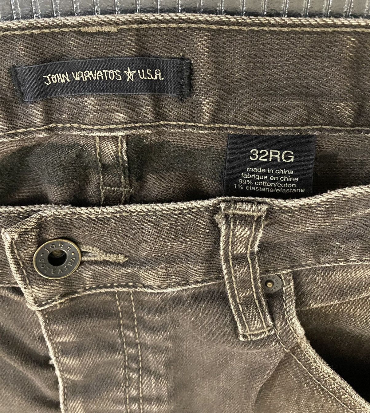 John Varvatos John Varvatos USA Asphalt Bowery Button fly jeans 32RG Size US 32 / EU 48 - 12 Thumbnail