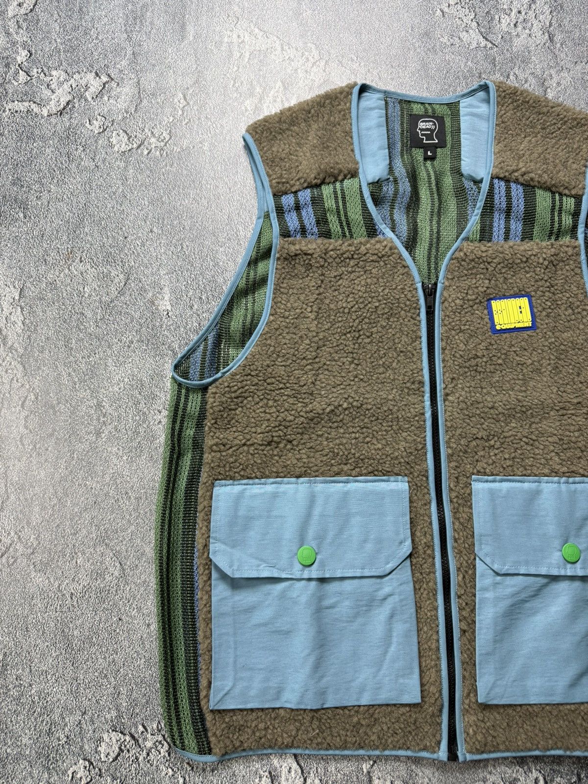 Brain Dead Brain Dead Sherpa Tactical Vest Brown/Sky Size L Size US L / EU 52-54 / 3 - 5 Thumbnail