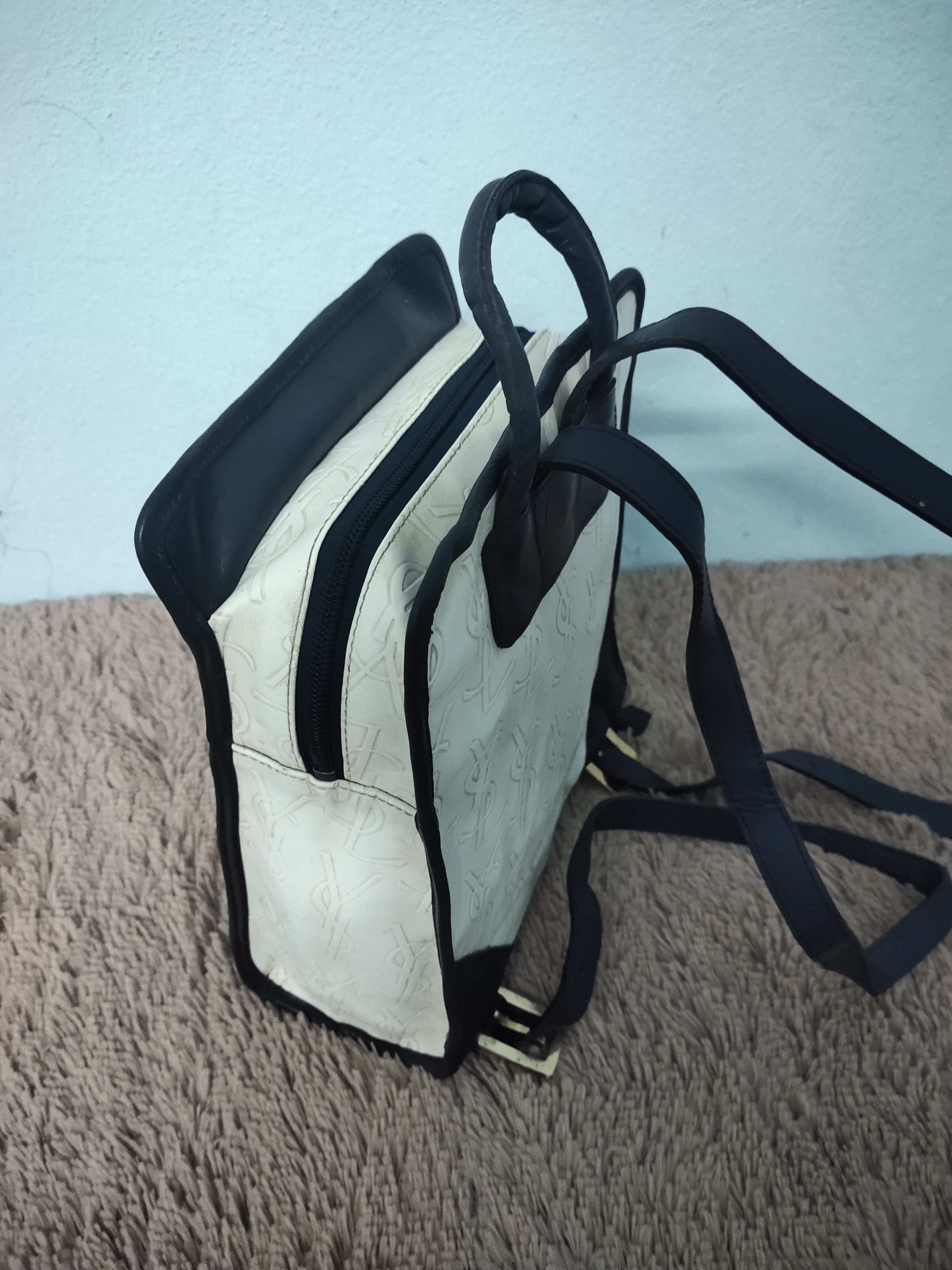 Vintage × Yves Saint Laurent Vintage Yves Saint Laurent Leather Bagpack Size ONE SIZE - 2 Thumbnail