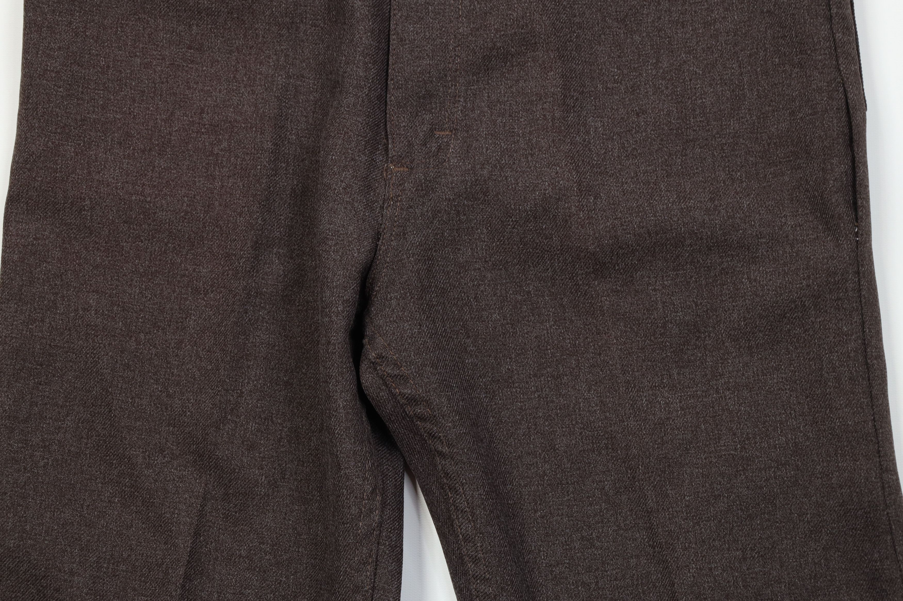 Wrangler Vintage 90s Wrangler Flare Wide Leg Chino Pants Brown USA Size US 36 / EU 52 - 3 Thumbnail