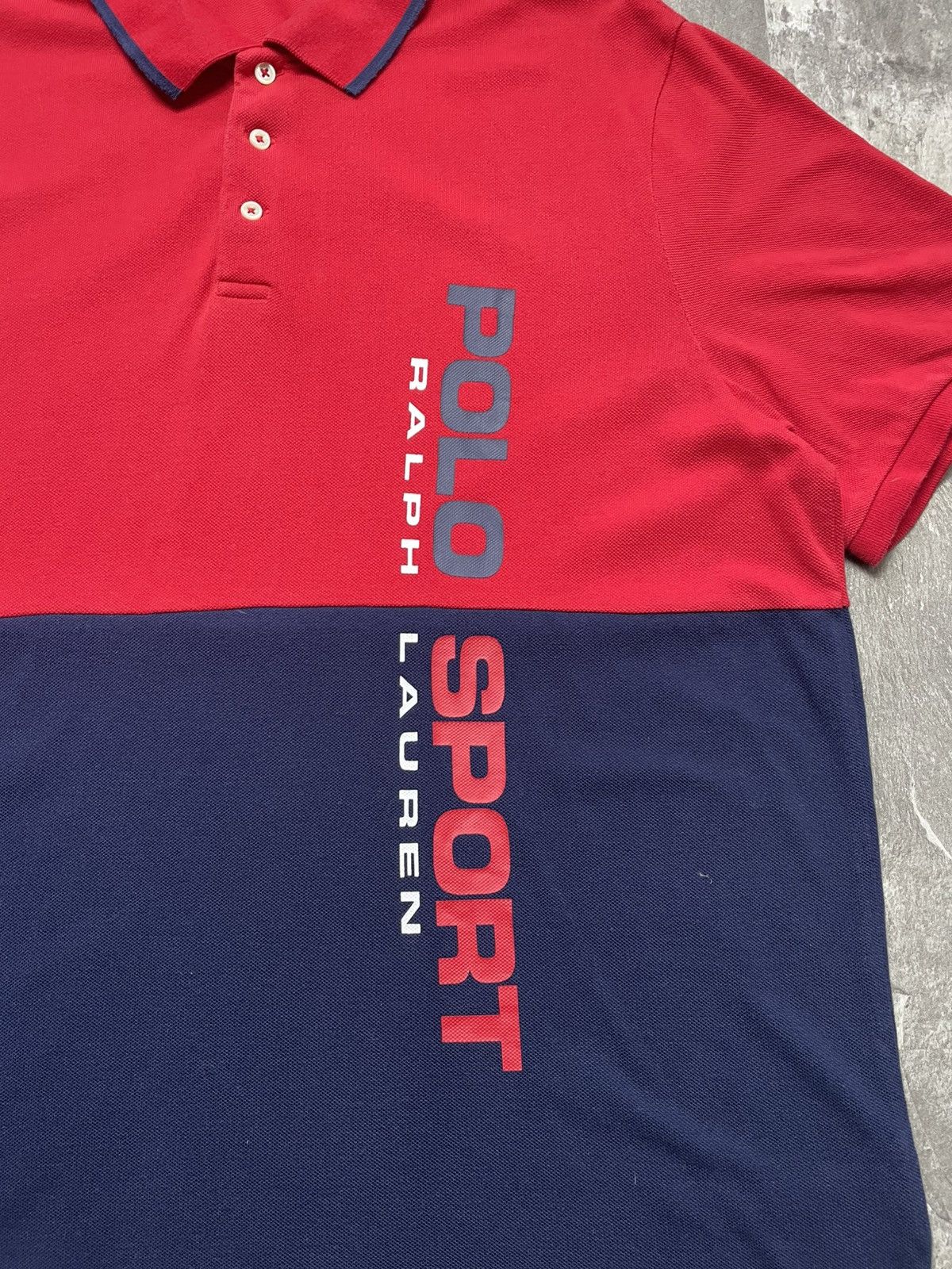 Polo Ralph Lauren Vintage Polo Ralph Lauren T Shirt Polo Sport Big Logo Size US XL / EU 56 / 4 - 2 Thumbnail