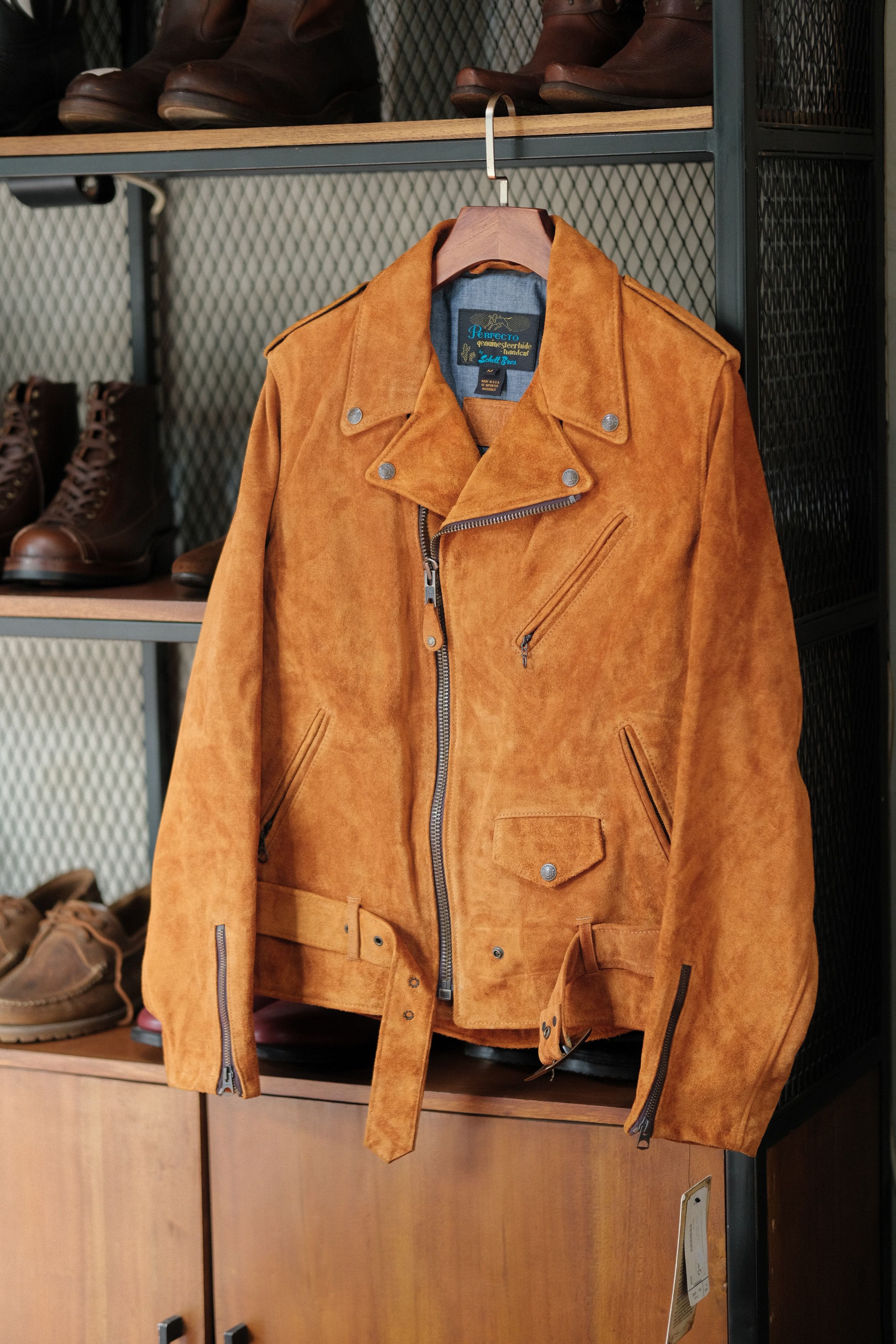 Schott Schott Perfecto 619 Hand Oiled Brown Cowhide Leather Jacket