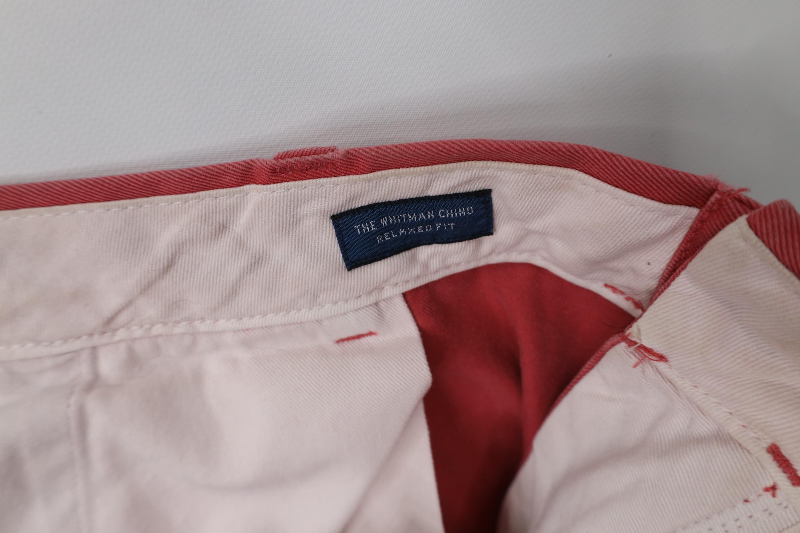 Polo Ralph Lauren Vintage Ralph Lauren Pleated Wide Leg Chino Pants Cotton Red Size US 42 / EU 58 - 10 Thumbnail