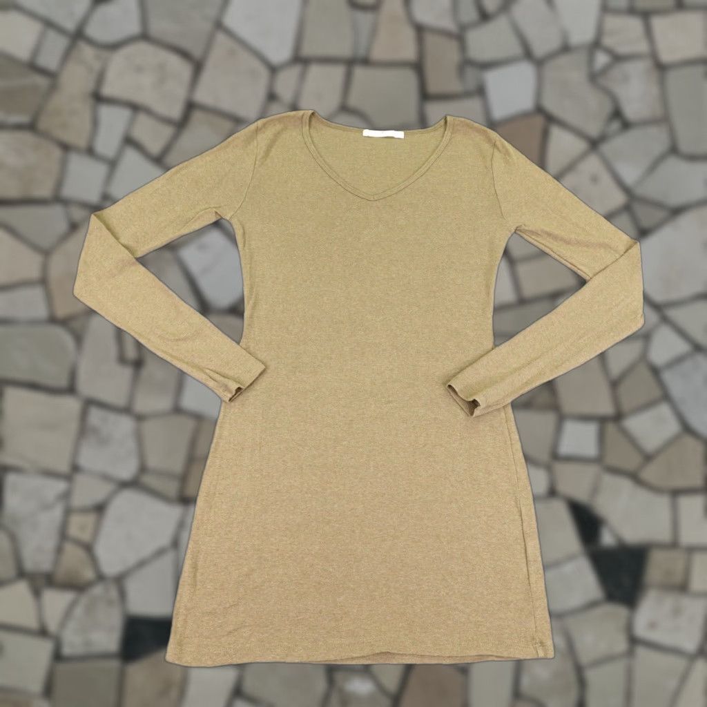 Vintage VINTAGE Peruvian Connection Dress Womens Small Shift Shirt Dress Casual 90s Brown Knit Cotton Knee Length Womens Size S / US 4 / IT 40 - 1 Thumbnail