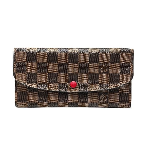 Louis Vuitton Louis Vuitton Louis Vuitton Portefeuille Emilie Damier Wallet Textile Long Wallet N63544 DUTY FREE for USA Size ONE SIZE - 1 Thumbnail