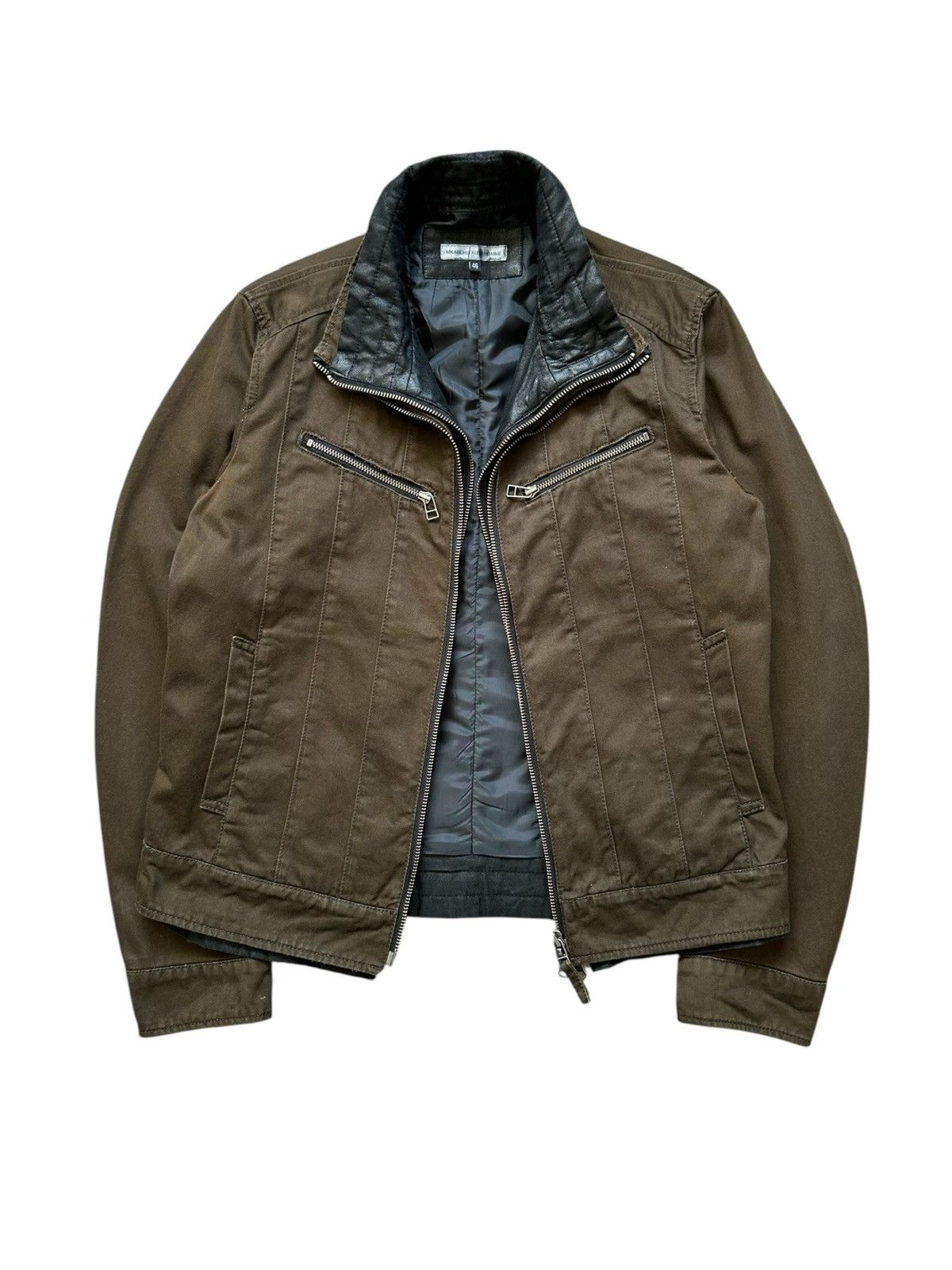 Michel Klein 00's MK Homme J-rock double zipper rider jacket Size US S / EU 44-46 / 1 - 1 Thumbnail
