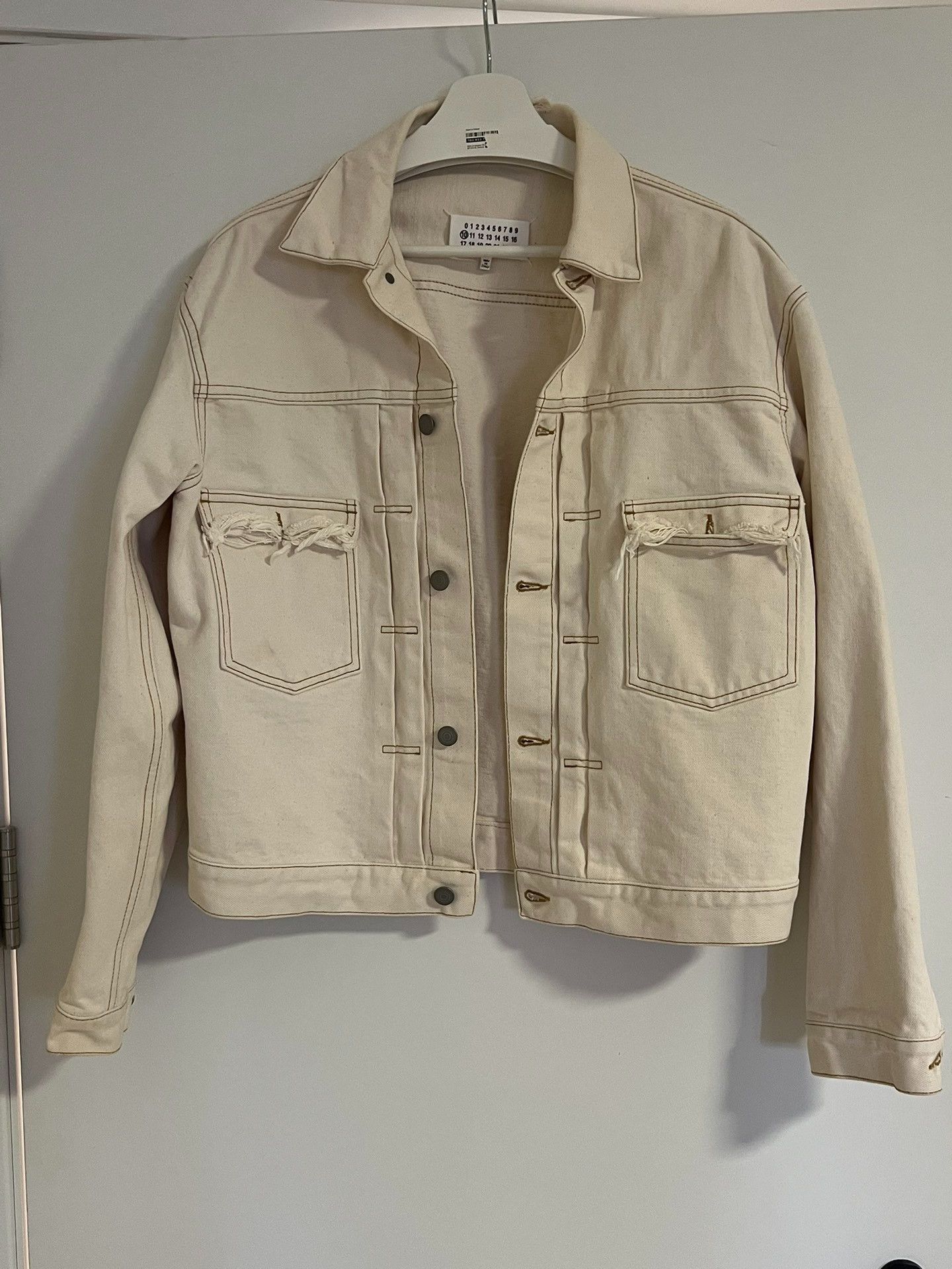 Maison Margiela Maison Margiela Beige denim jacket 2501-Nextarrow Size US M / EU 48-50 / 2 - 2 Thumbnail