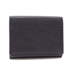 Louis Vuitton Enveloppe Carte De Visite Epi Noir Black in Leather