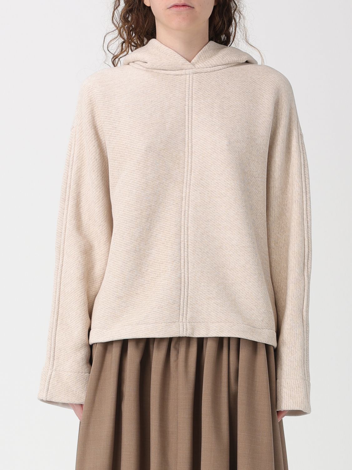 Max Mara Max Mara Sweatshirt Woman Beige Size M / US 6-8 / IT 42-44 - 1 Thumbnail