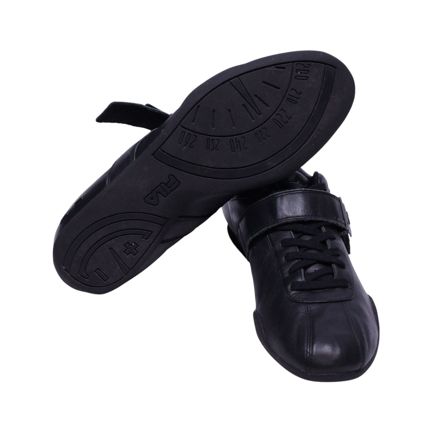 Ferrari Ferrari X Fila black leather sneakers Size US 10 / EU 43 - 2 Thumbnail