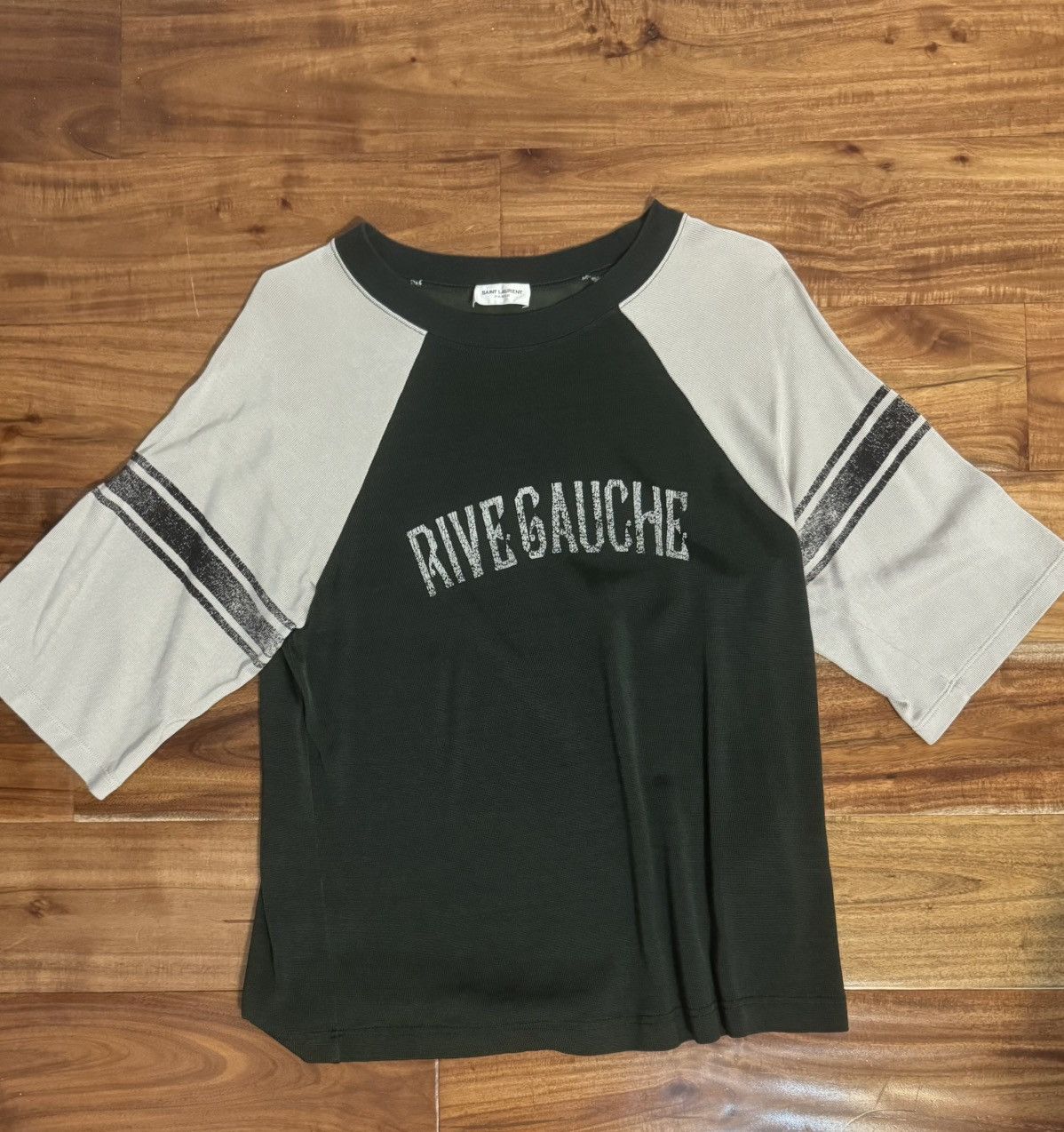 Saint Laurent Paris Saint laurent rive gauche jersey tee Size US S / EU 44-46 / 1 - 1 Thumbnail