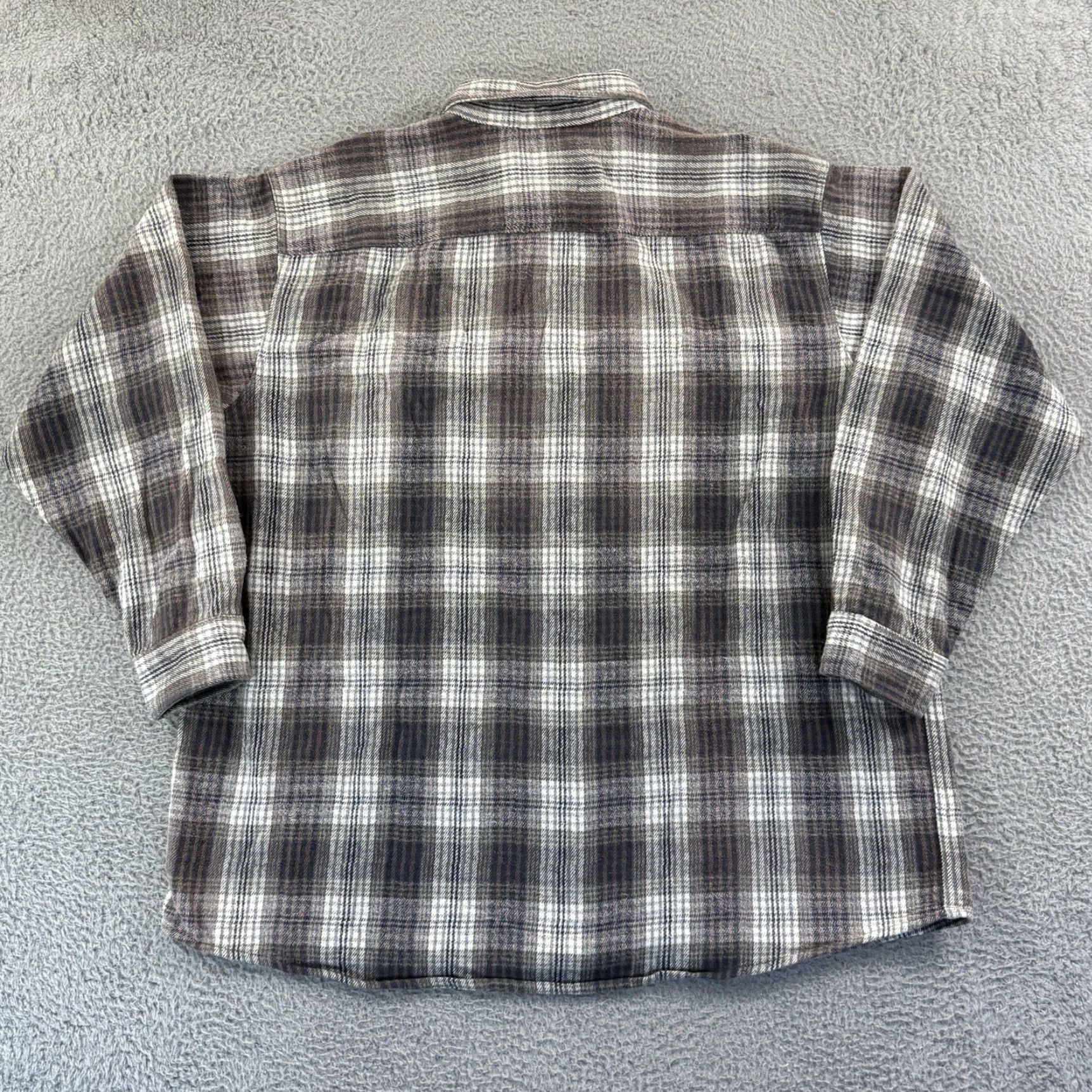 Vintage VINTAGE Fieldmaster Shirt Mens 2XL Tall Plaid Flannel Long Sleeve Button Up USA Size US XXL / EU 58 / 5 - 7 Thumbnail