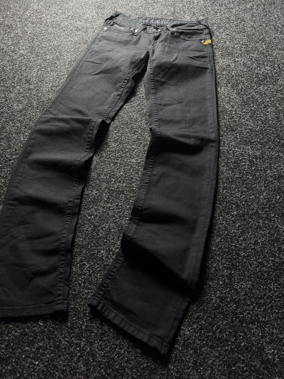 G-Star Y2K 00s G-STAR RAW R. Straight Tapered Jeans Washed Black Size 26" / US 2 / IT 38 - 3 Thumbnail