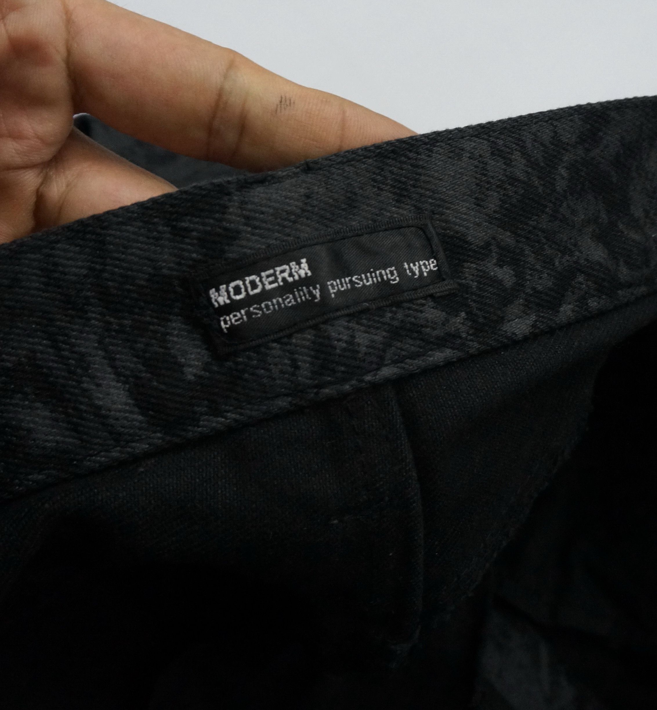Japanese Brand × Modern Amusement × Tornado Mart 🎌 MODERM JEANS Japan Abstract Black Jeans Size US 29 - 7 Thumbnail