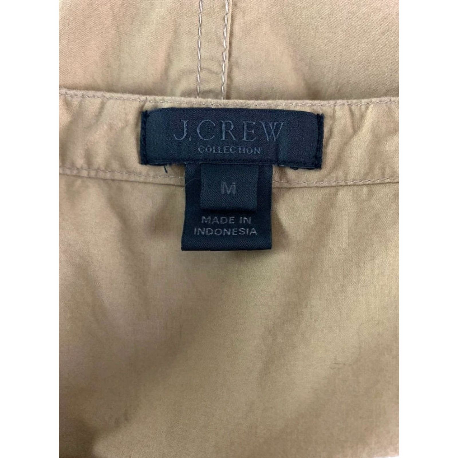 J.Crew Medium J.Crew Collection Women's Sleeveless Poplin Shirtdress Brown Style#J1570 Shirt Dress M Womens Brown 100% Cotton Knee Length Size M / US 6-8 / IT 42-44 - 4 Thumbnail