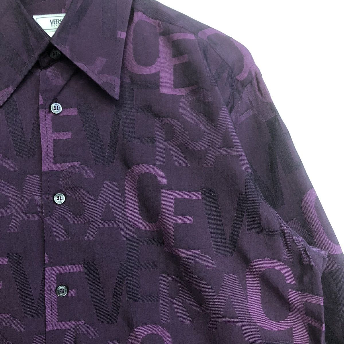 Versace VERSACE COLLECTION SPELLOUT BUTTON SHIRT Size US L / EU 52-54 / 3 - 4 Thumbnail