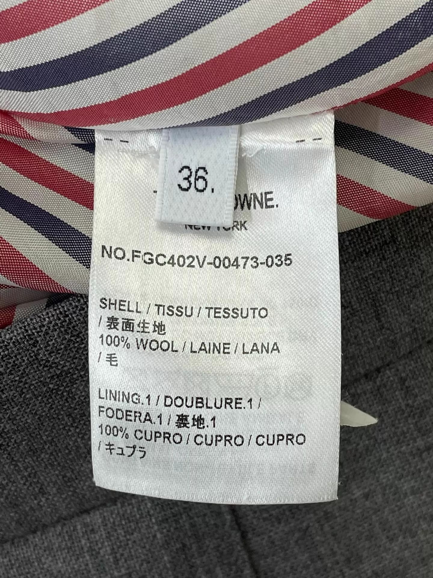 Thom Browne Thom Browne women's gray pleated skirt 36 Size 25" / US 0 / IT 36 - 5 Thumbnail