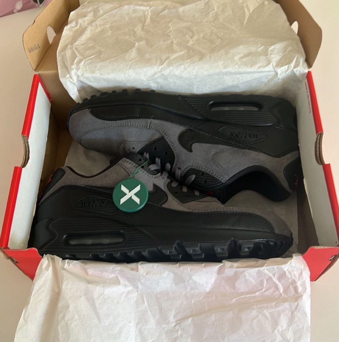 Nike nike air max 90 grey suede Size US 10.5 / EU 43-44 - 8 Thumbnail