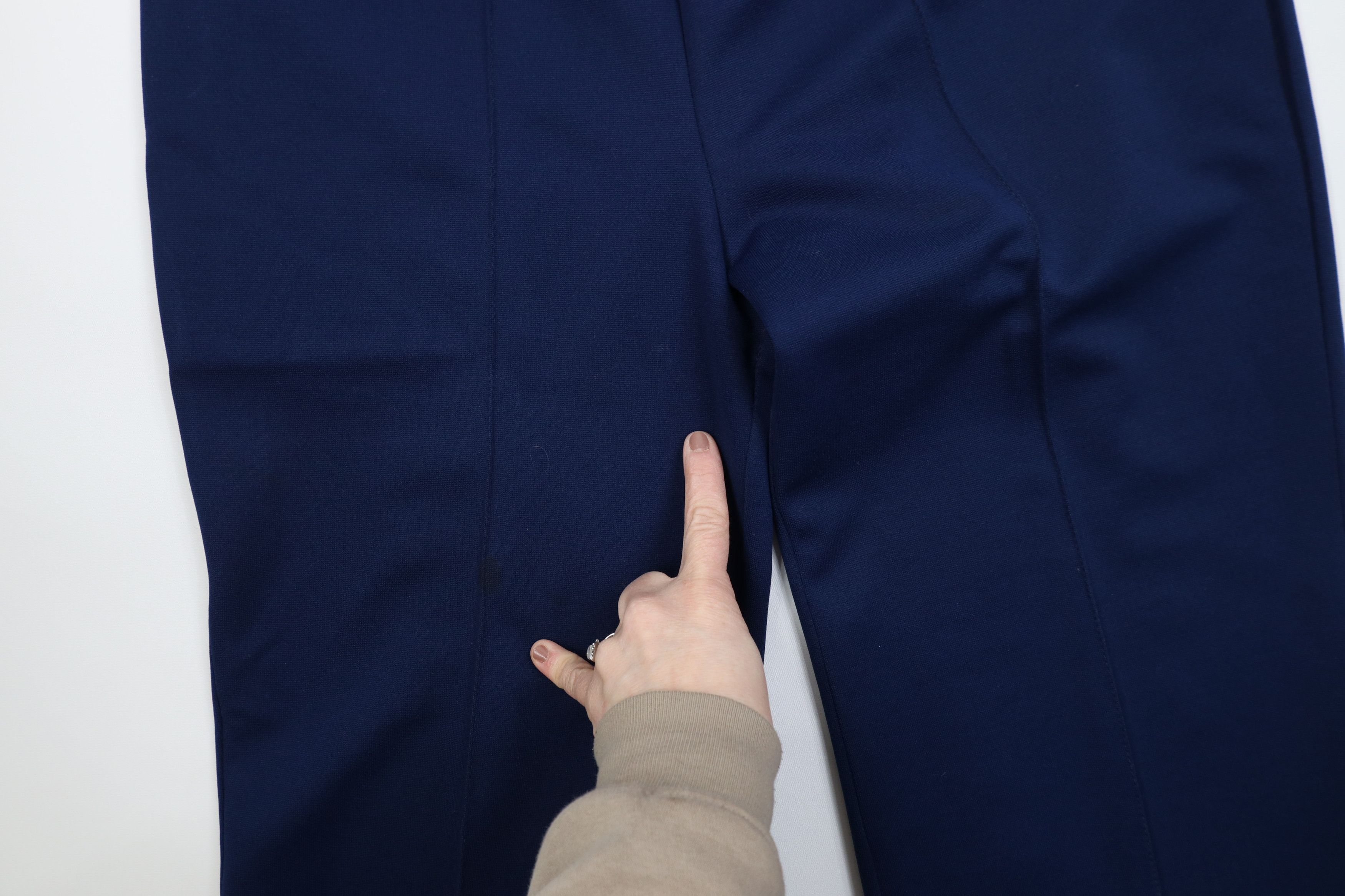 Vintage Vintage 70s Streetwear Knit Bell Bottoms Pants Navy Blue USA Size 38" / US 16 / IT 52 - 5 Thumbnail