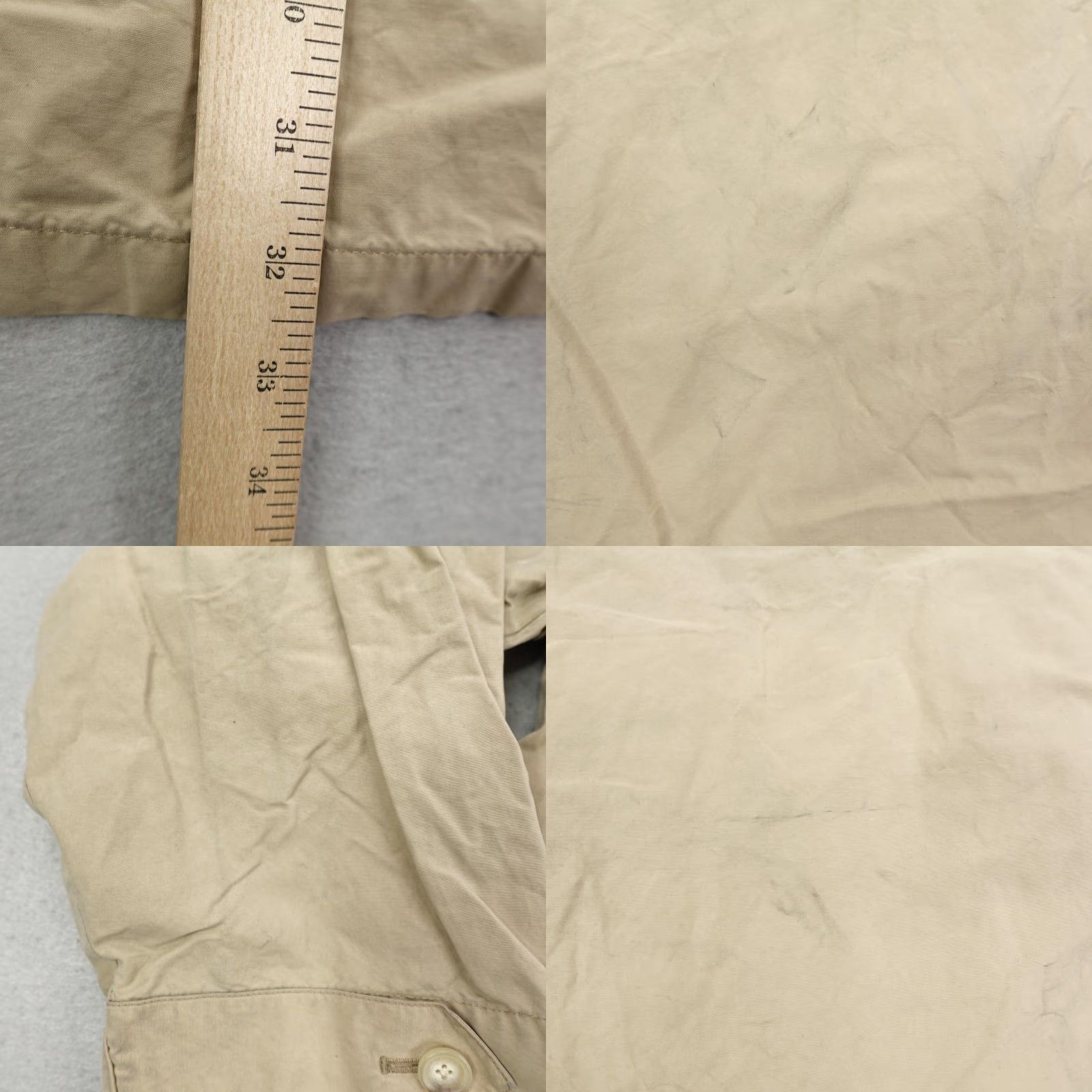Polo Ralph Lauren VINTAGE Polo Ralph Lauren Jacket Mens M Khaki Beige Tan Field Coat Utility Cotton Blend Zip Block 90s Mens Size US M / EU 48-50 / 2 - 8 Thumbnail