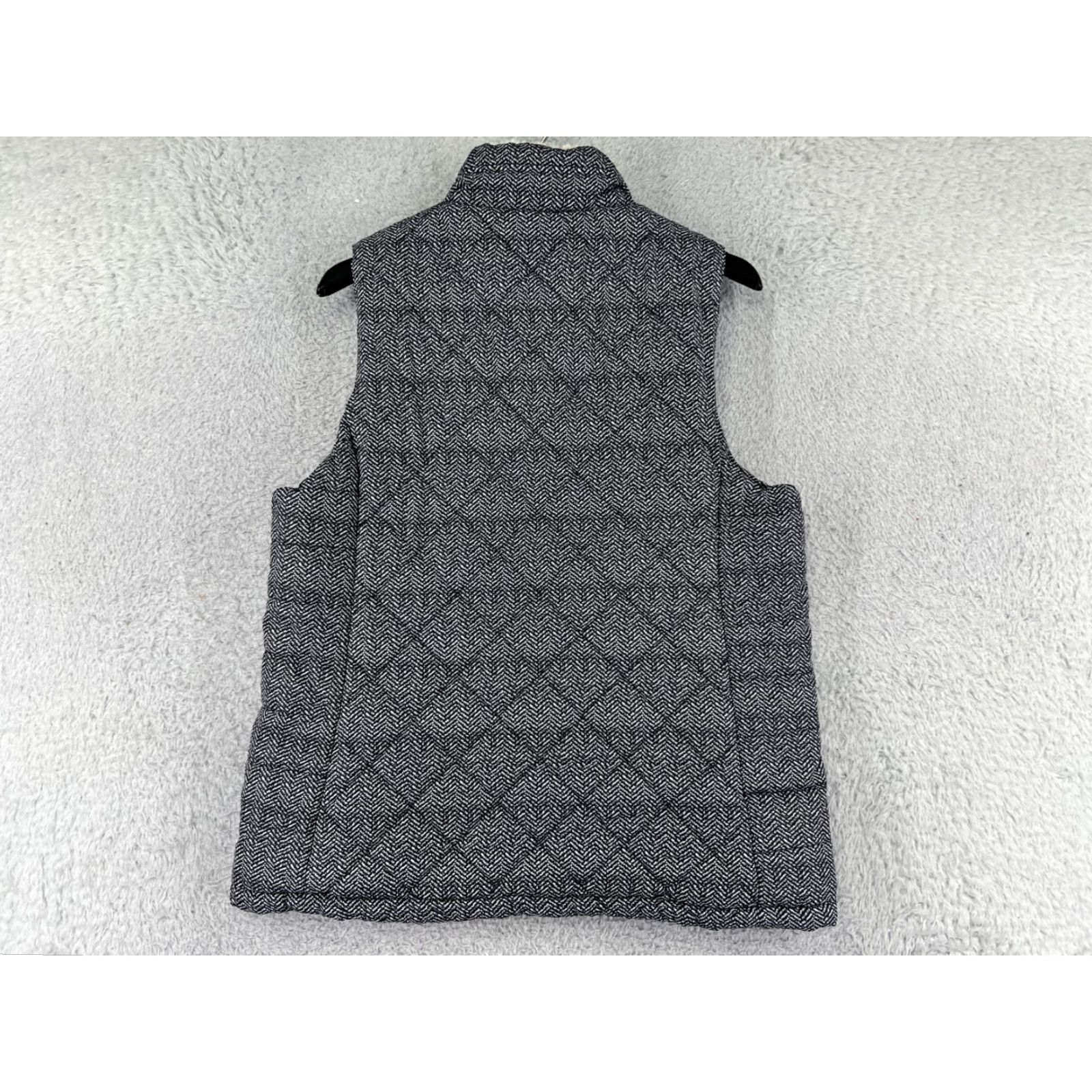 Van Heusen Maurices Vest Women Medium Black White Polyester Lined Full Zip Pockets Vintage No Size M / US 6-8 / IT 42-44 - 2 Thumbnail