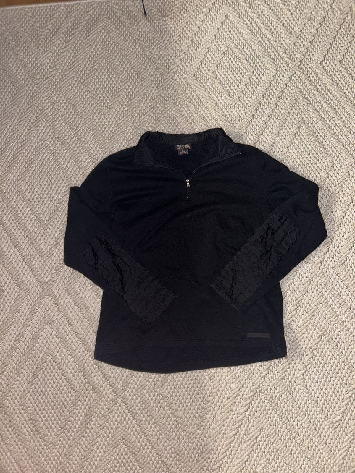 Michael Kors Michael Kors Black Quarter Zip Pullover XL Size US XL / EU 56 / 4 - 1 Thumbnail