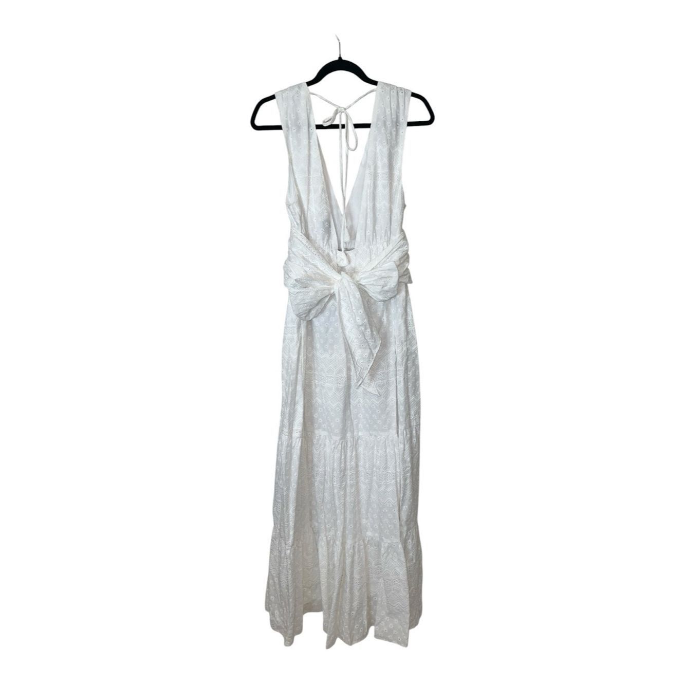MISA Los Angeles MISA Los Angeles White Eyelet Maxi Dress NWT Size Large Mad Size L / US 10 / IT 46 - 4 Thumbnail