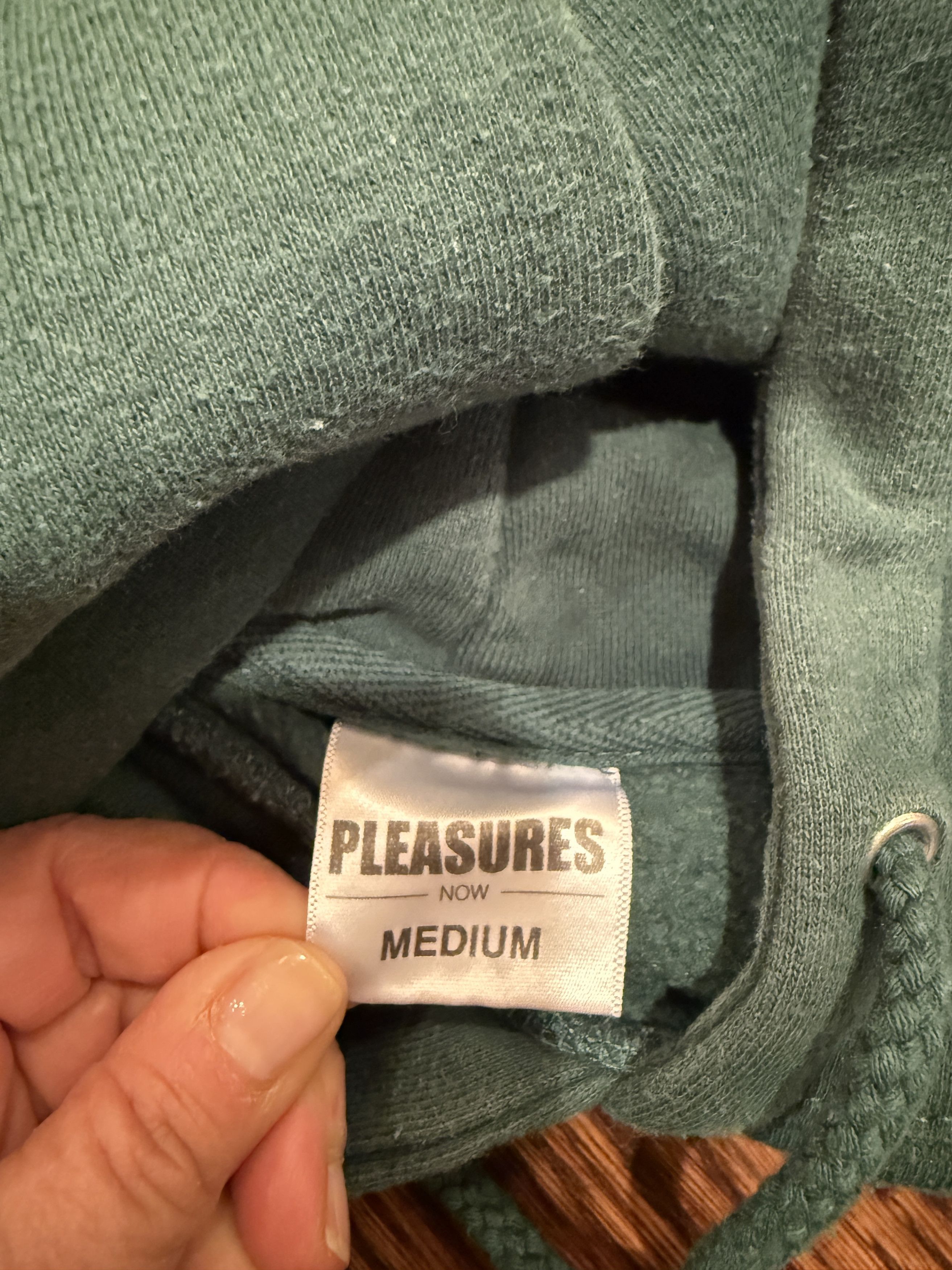 Pleasures Pleasures NOW Hoodie - Medium - Green Size US M / EU 48-50 / 2 - 2 Thumbnail