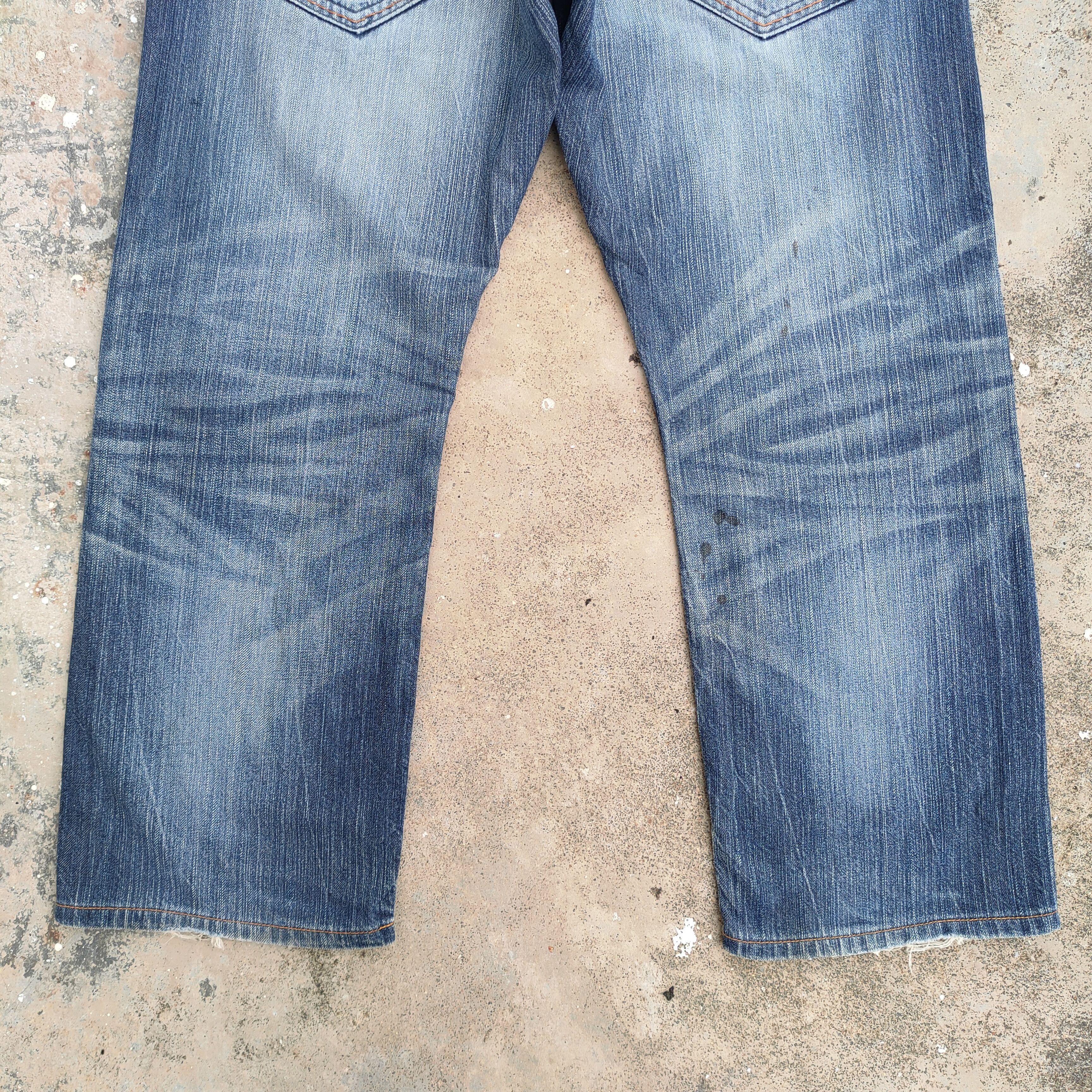 Edwin VINTAGE EDWIN FADED RIPPED DENIM JEANS PANTS Size US 34 / EU 50 - 8 Thumbnail