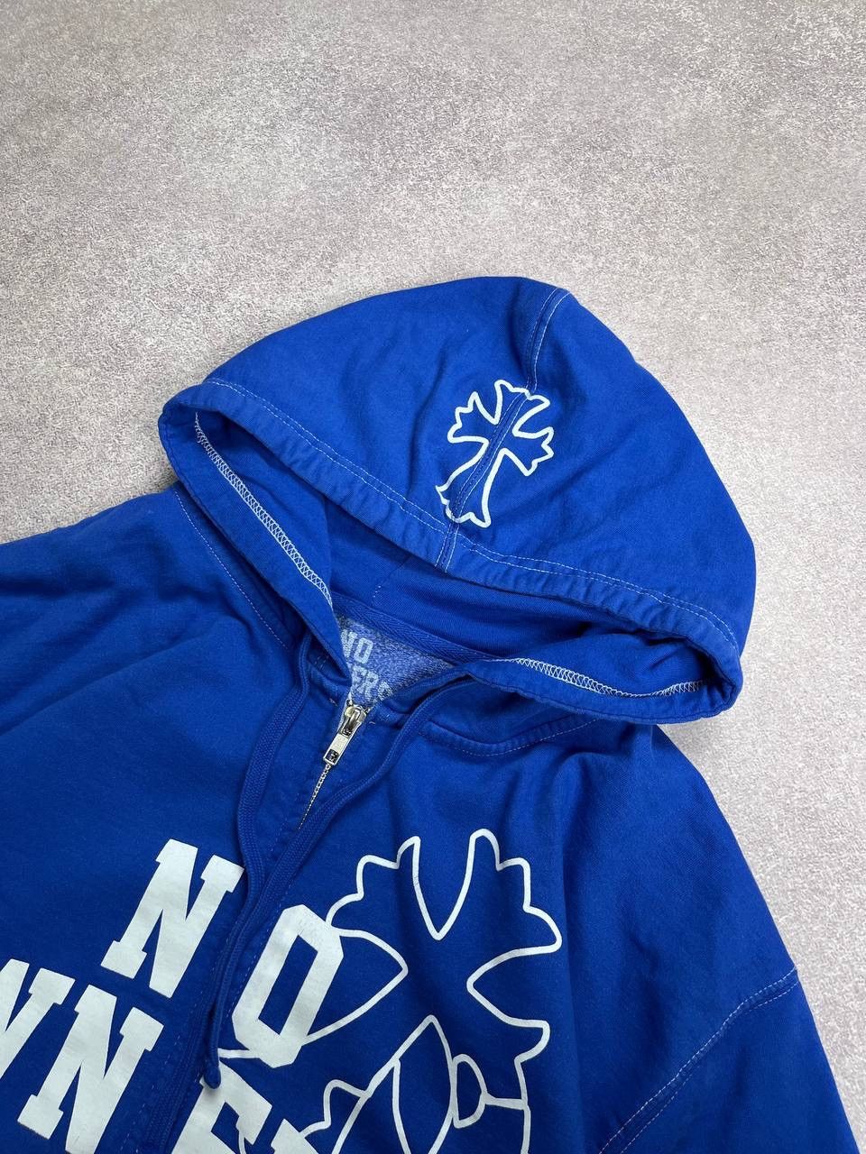 Vintage No Owners Boxy Zip Hoodie Y2K L Size US L / EU 52-54 / 3 - 3 Thumbnail