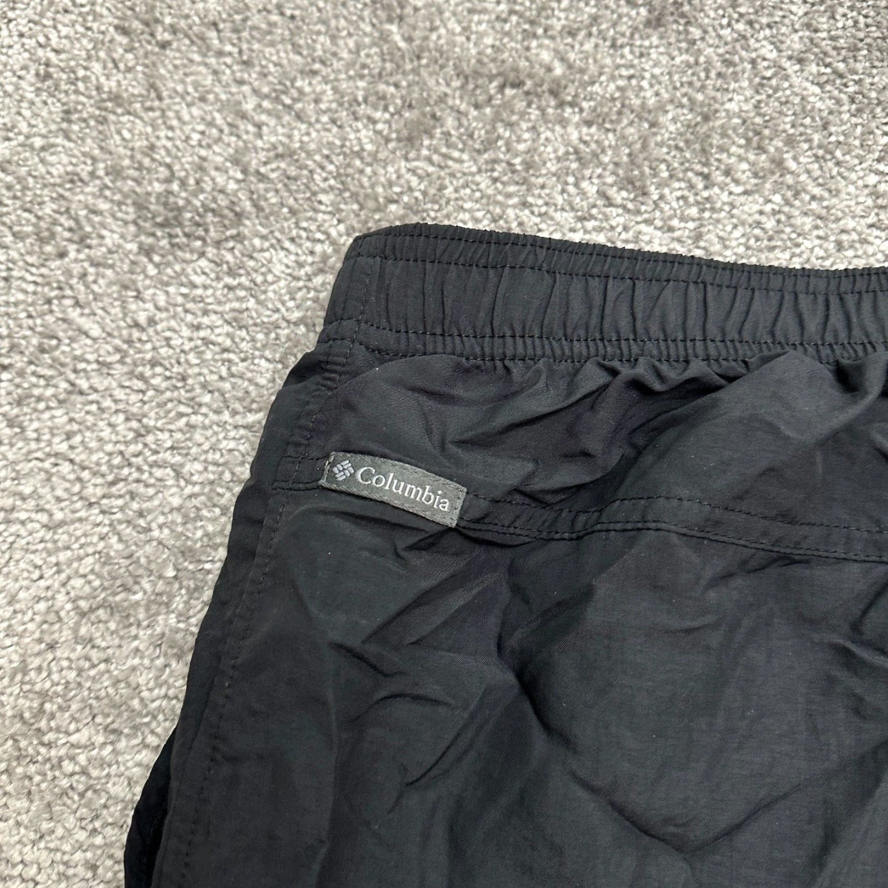 Vintage Columbia ShortS Womens 1X Black Lightweight Elastic Waist Active Pockets Size 40" / US 18 - 4 Thumbnail