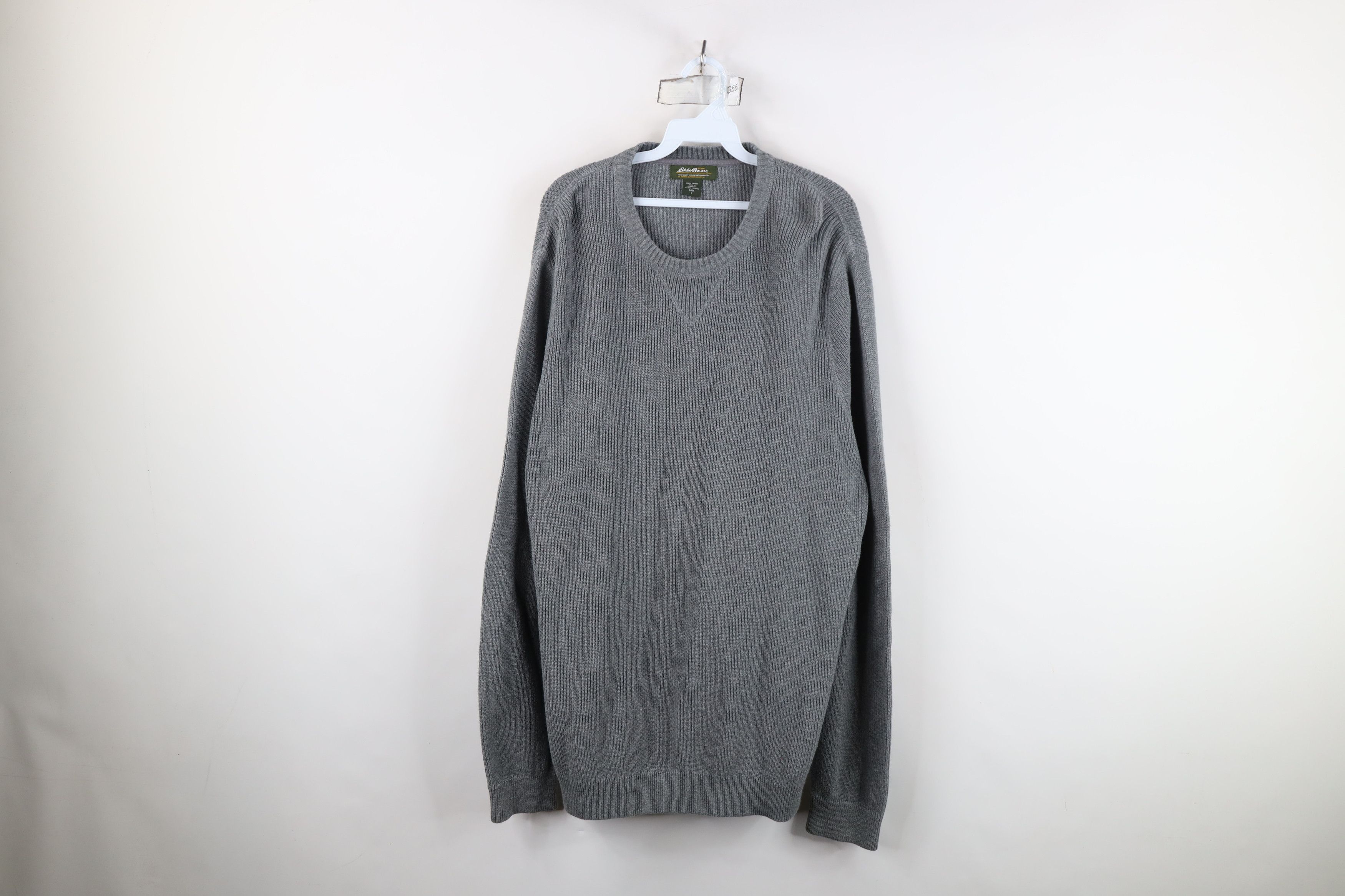 Eddie Bauer Vintage Eddie Bauer Cotton Ribbed Knit Crewneck Sweater Size US L / EU 52-54 / 3 - 1 Thumbnail