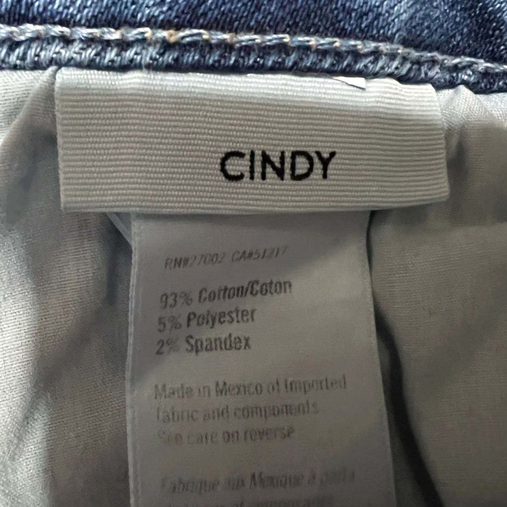 Paige Paige Jeans Womens 31 Cindy Raw Hem Straight Leg High Rise 32x27.5 Blue Jeans Womens Mens Girls Boys Size 24" / US 00 / IT 34 - 6 Thumbnail