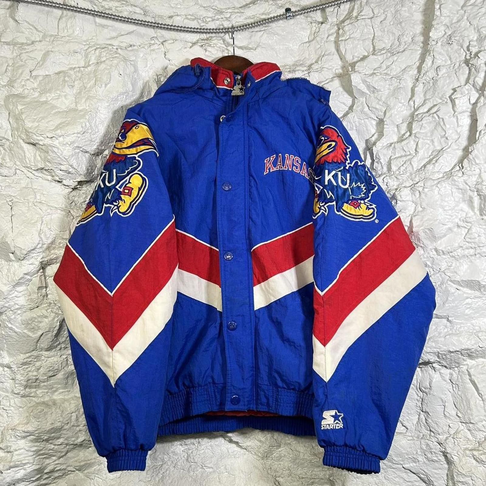 Starter 90’s Starter Kansas Jayhawks Puffer Jacket Size Small Size US S / EU 44-46 / 1 - 1 Thumbnail